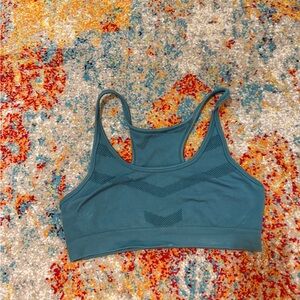 Zella Teal Low support  Racerback Sports Bra